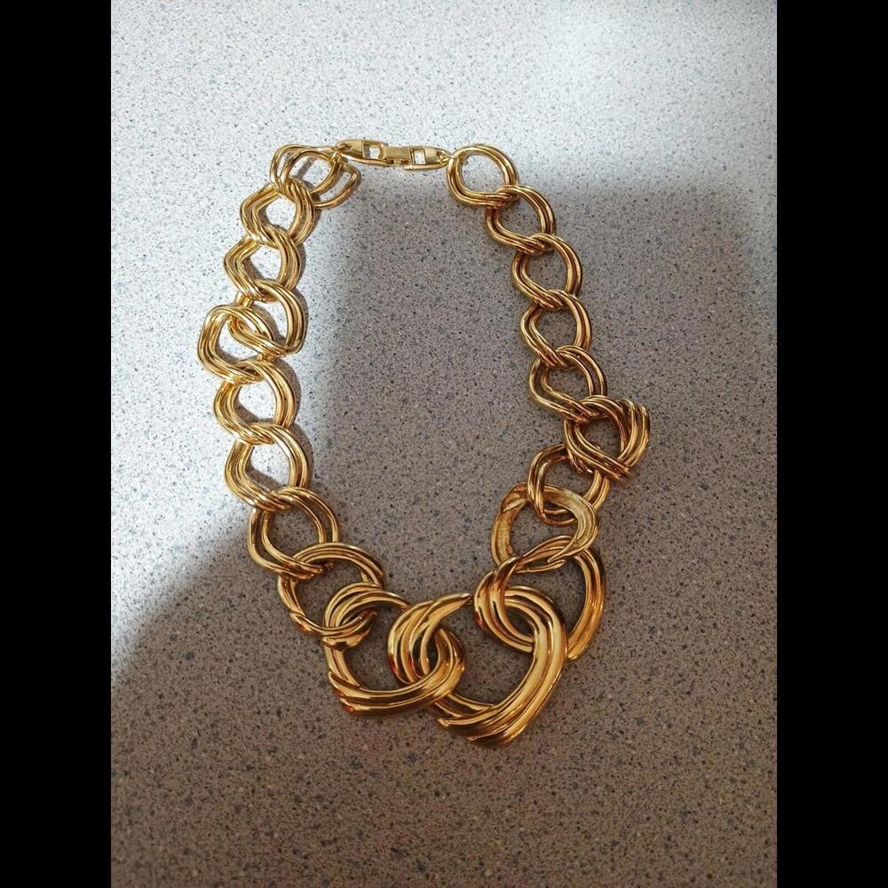 Vintage Napier Gold-Toned Collar Necklace